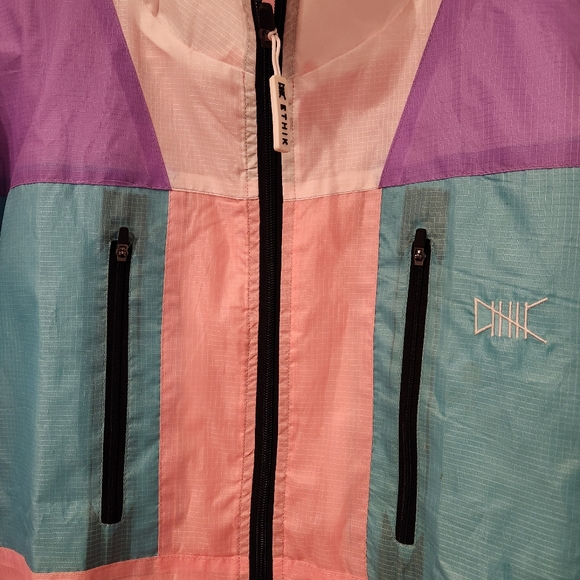 Ethik Retro Colorblock Windbreaker Jacket Pastel - Picture 3 of 8